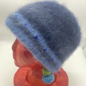 Medium Blues Bob Hat With Blue Beads