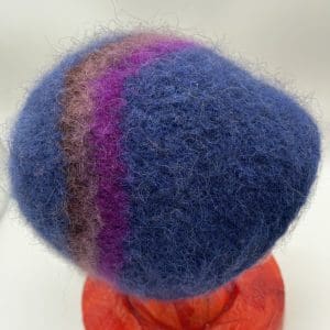 Medium, Blue, with Hot Pink Chevron, Cloche