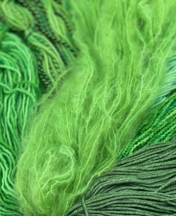 697 Yds of DK in Textures- Spring Green