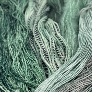 697 Yards, DK Weight, Hand-Dyed Textures in Sea-Foam Green